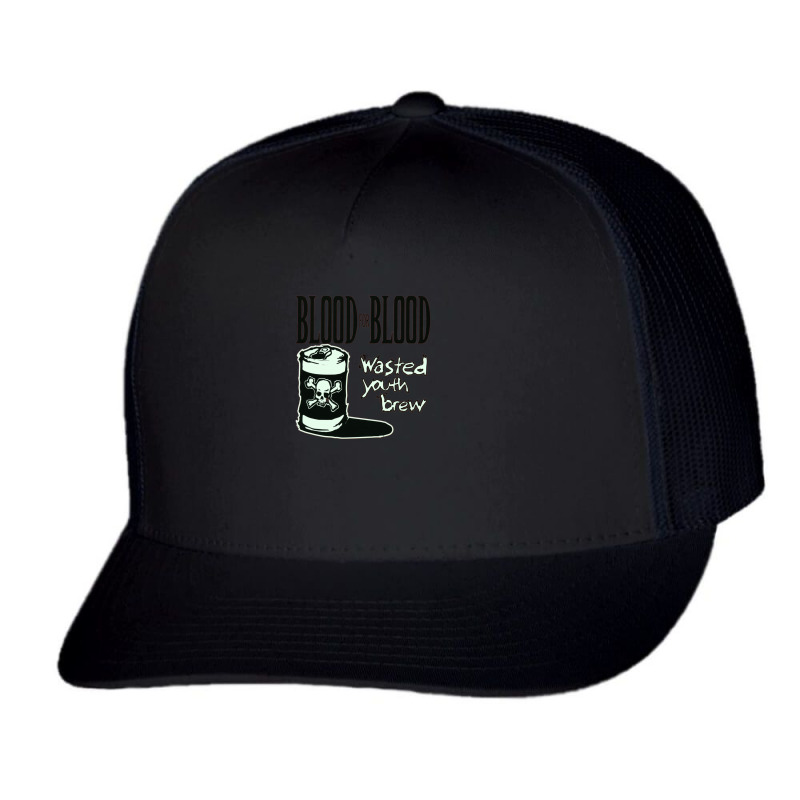 Blood For Blood Wased Youh Boson Trucker Cap by cm-arts | Artistshot