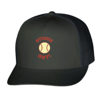 Vintage Strike Out! Trucker Cap | Artistshot