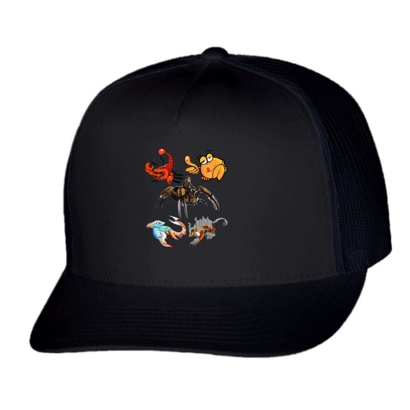 Crustaceancore Ocean Lovers Sea Life Animal Lovers 4 Trucker Cap | Artistshot