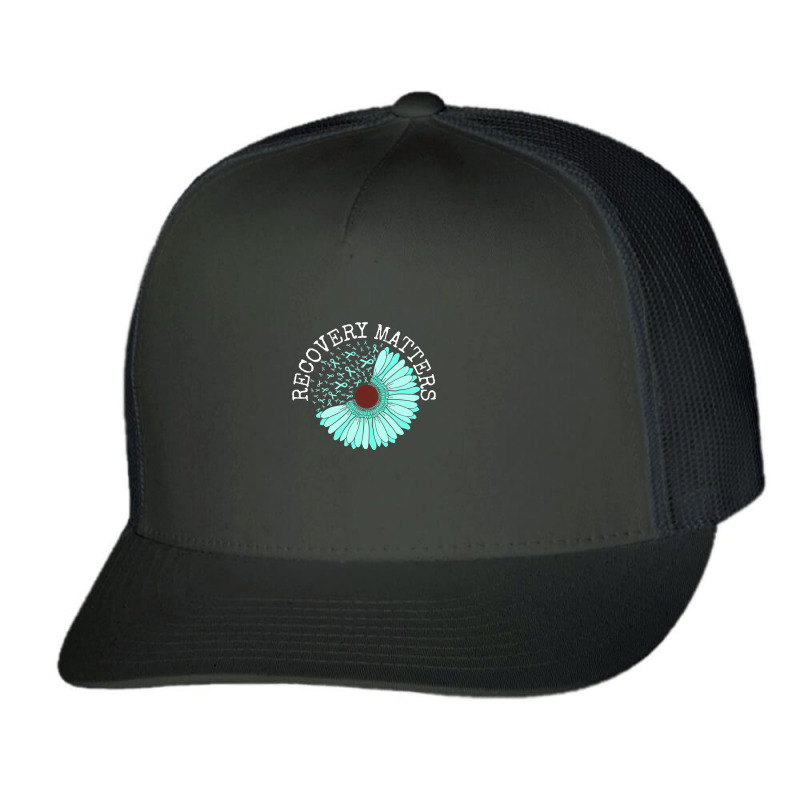 Recovery Matters Drug Alcohol Awareness Addiction Ribbon Trucker Cap by Kenlofu52 | Artistshot