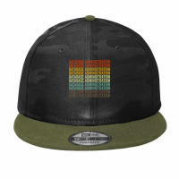 Database Administration Retro T Shirt Camo Snapback | Artistshot