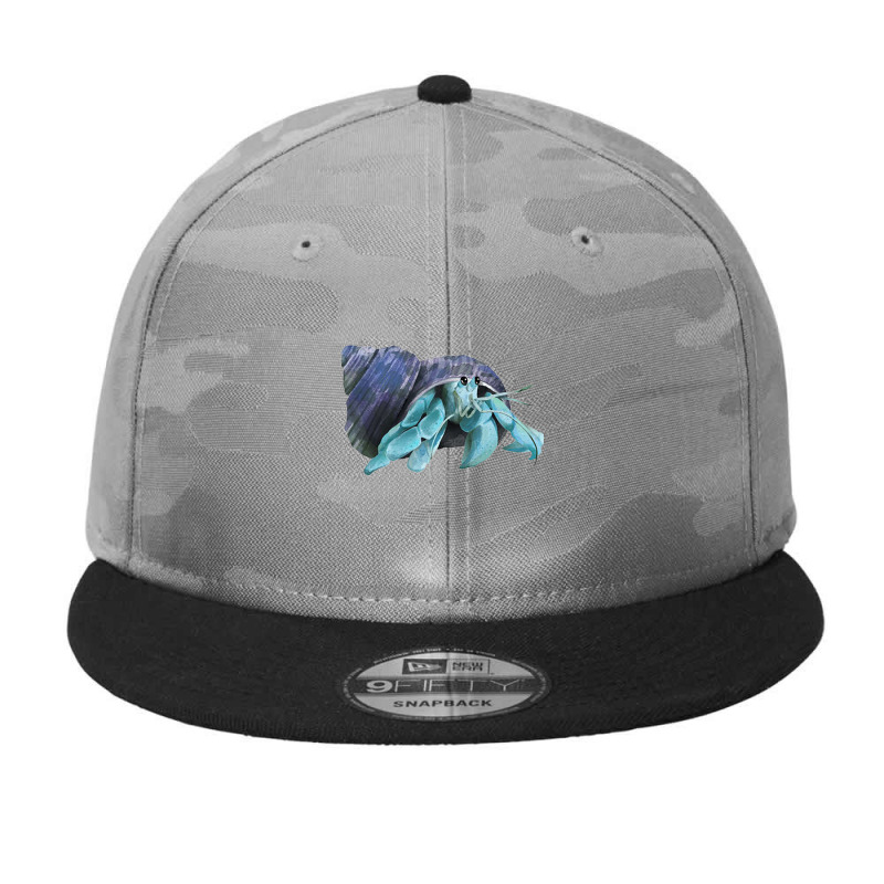 Aqua Colored Hermit Camo Snapback | Artistshot