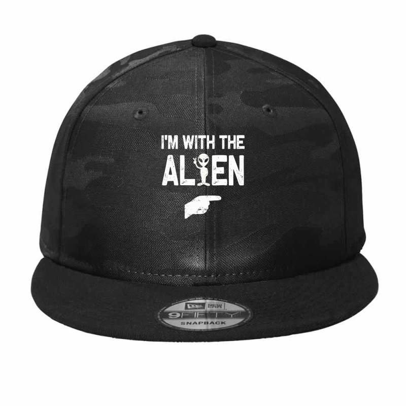 I'm With The Alien Halloween Costumes Camo Snapback by Min01 | Artistshot