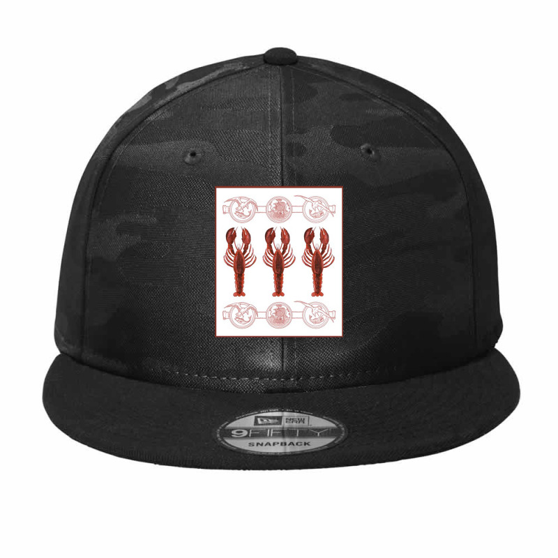 Lobsters Crustaceancore Camo Snapback | Artistshot