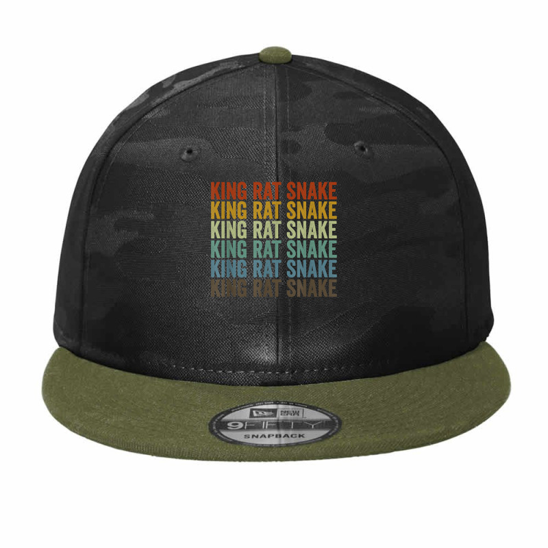 King Rat Snake Retro T Shirt Camo Snapback | Artistshot