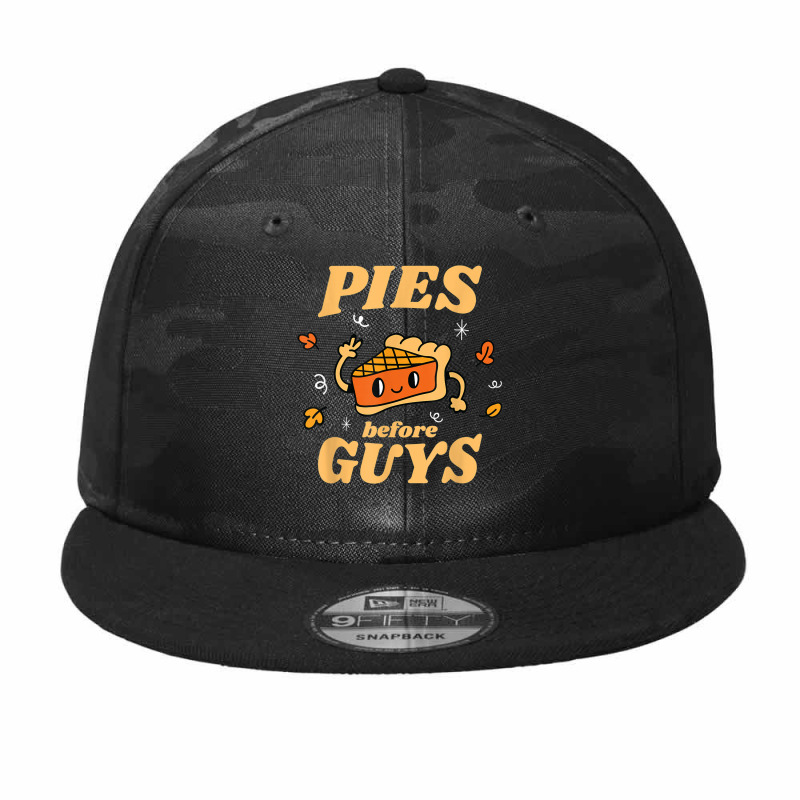 Pies Before Guys Pumpkin Pie Camo Snapback by Outpost | Artistshot