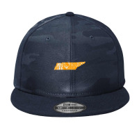 Orange And White Tennessee Camo Snapback | Artistshot