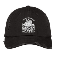 I Just Want To Work In My Garden And Hang Out With My Cats T Shirt Vintage Cap | Artistshot