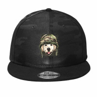 Golden Retriever Military Soldier Veterans Day Pet Dog Lover Camo Snapback | Artistshot