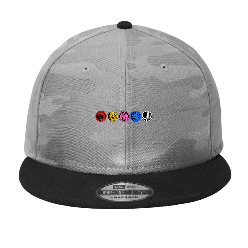 Five Power Coins Camo Snapback by cm-arts | Artistshot