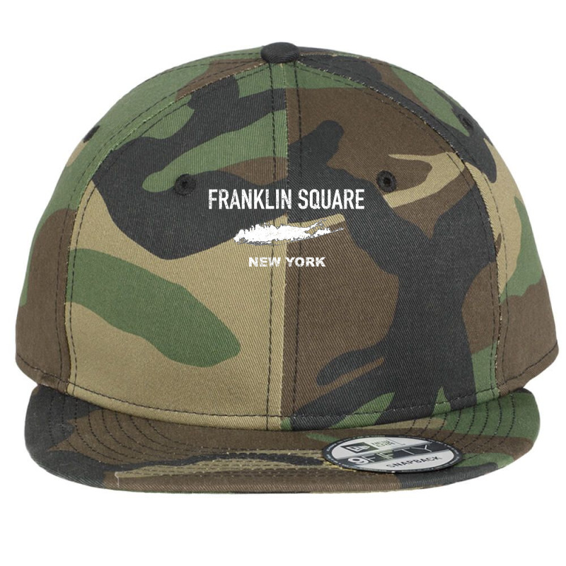 Vintage Franklin Square Long Island New York Flat Bill Snapback Cap by AuturoMedero | Artistshot