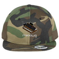 Synthesizer Cat Meow Flat Bill Snapback Cap | Artistshot