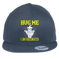 Halloween T  Shirt Halloween Scarecrow Hug Me I Am Vaccinated Costume Flat Bill Snapback Cap | Artistshot