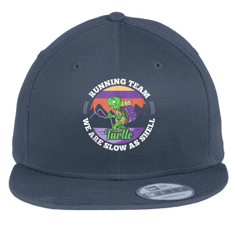 Turtle Running Team   We Are Slow As Shell Funny Running Tank Top Flat Bill Snapback Cap by zheralalumo | Artistshot