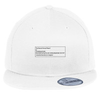 The Second Annual Report Flat Bill Snapback Cap | Artistshot