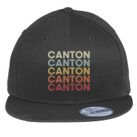 Canton New York Canton Ny Retro Vintage Text T Shirt Flat Bill Snapback Cap | Artistshot