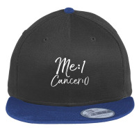 Cancer Free Remission Cancer Survivor Me 1 Cancer 0 Flat Bill Snapback Cap | Artistshot