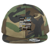 Synthesizer And Drum Machine Fan Collection Flat Bill Snapback Cap | Artistshot