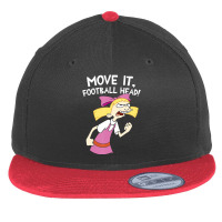 Hey Arnold! Helga Move It Football Head Flat Bill Snapback Cap | Artistshot