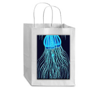 Jellyfish Artwork Sea Cub Paper Bag - 8 X 4 1/2 X 10 1/4 | Artistshot