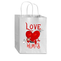 Cupid Arrow Love Hurts Valentines Day Cub Paper Bag - 8 X 4 1/2 X 10 1/4 | Artistshot