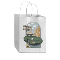 Olive Green 911 Vintage Cub Paper Bag - 8 X 4 1/2 X 10 1/4 | Artistshot