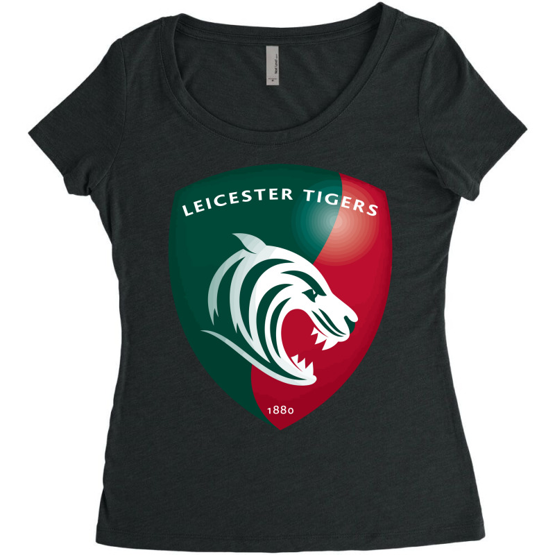 Leicester Tigers Women's Triblend Scoop T-shirt by SomArt | Artistshot