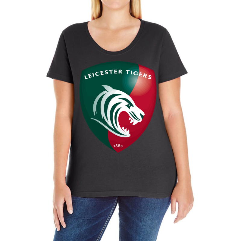 Leicester Tigers Ladies Curvy T-Shirt by SomArt | Artistshot