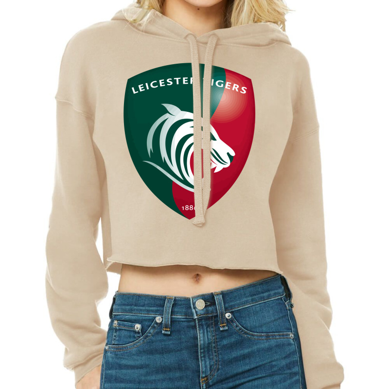 Leicester Tigers Cropped Hoodie by SomArt | Artistshot