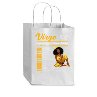 Funny Virgo Facts Awesome Zodiac Sign Horoscope Birthday Cub Paper Bag - 8 X 4 1/2 X 10 1/4 | Artistshot