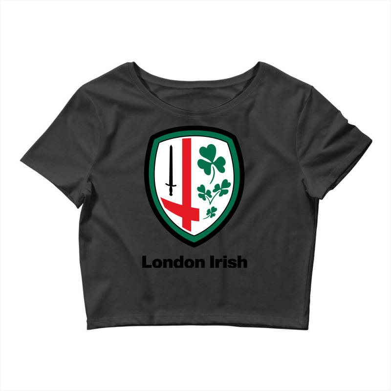 London Irish Crop Top by SomArt | Artistshot