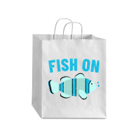 Trending Fish On Debie Paper Bag - 10 X 5 X 13 | Artistshot