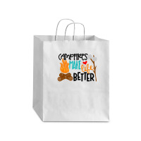 Campfires Make Life Better Camping Lover Smores Adventure Debie Paper Bag - 10 X 5 X 13 | Artistshot