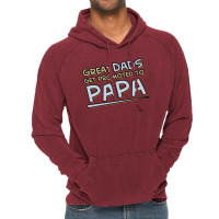 Great Dads Get Promoted To Papa Vintage Hoodie | Artistshot
