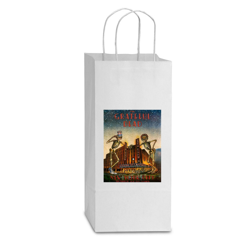 Grateful City Double Wine Paper Bag - 6 1/2 X 3 1/2 X 12 3/8 | Artistshot