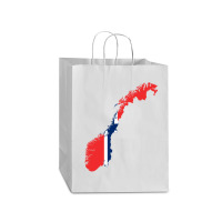 Flag Map Of Norway Mart Paper Bag -13 X 7 X 17 | Artistshot