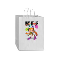 Splatoon Ink It Up Squid Inkling Splatter Poster Mart Paper Bag -13 X 7 X 17 | Artistshot