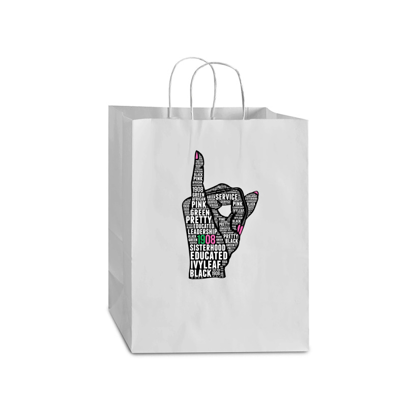 J15 Founder's Day Aka Women Hand Sign Words Sweatshirt Mart Paper Bag -13 X 7 X 17 | Artistshot