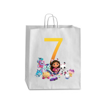 Gabby Dollhouse 7th Birthday Boy And Girl Costom Number Queen Paper Bag - 16 X 6 X 19 1/4 | Artistshot