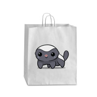 Chibi Kawaii Honey Badger Wildlife Ratel Animal Lover150.png Queen Paper Bag - 16 X 6 X 19 1/4 | Artistshot