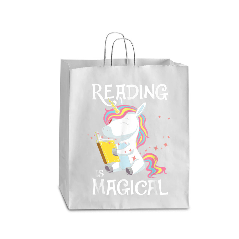 Reading Is Magical Book Lover Unicorn English Teacher Girls Queen Paper Bag - 16 X 6 X 19 1/4 | Artistshot