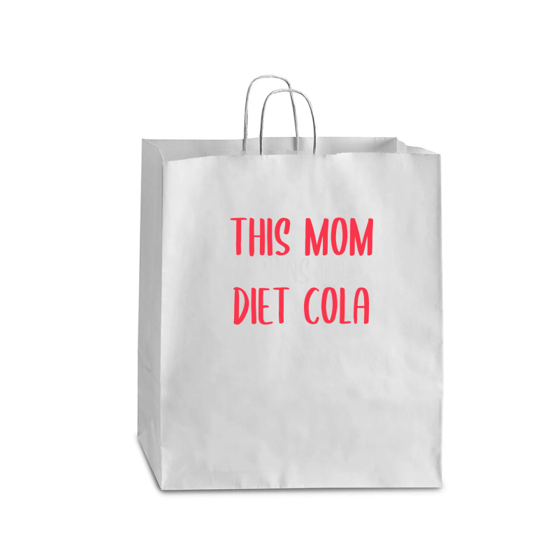 This Mom Runs On Diet Cola Soda Lover Gift Queen Paper Bag - 16 X 6 X 19 1/4 | Artistshot