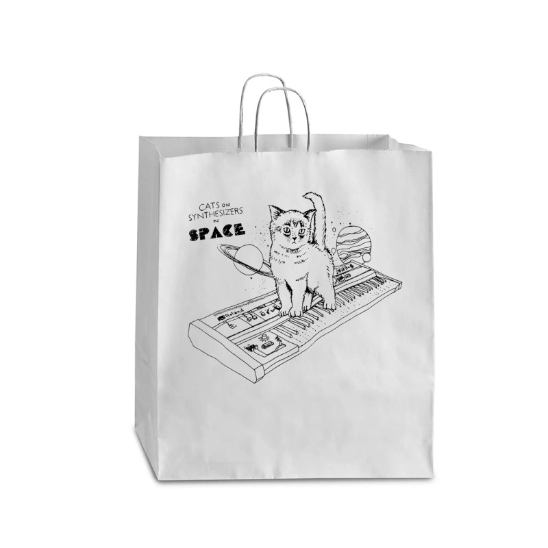 Cats On Synthesizers In Space Cat Owner Queen Paper Bag - 16 X 6 X 19 1/4 | Artistshot