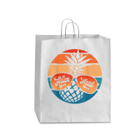 Pineapple Sunglasses Retro Hilton Head Vintage Carolina T Shirt Queen Paper Bag - 16 X 6 X 19 1/4 | Artistshot