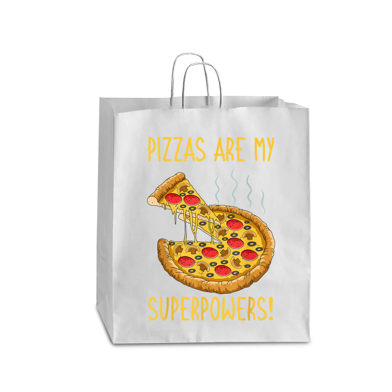 Pizza Superpower Slice Crust Neapolitan Pizzaiolo Pizzeria Queen Paper Bag - 16 X 6 X 19 1/4 | Artistshot