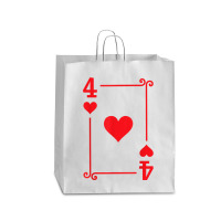 Playing Cards Matching Hearts Card Suits Four Card Queen Paper Bag - 16 X 6 X 19 1/4 | Artistshot