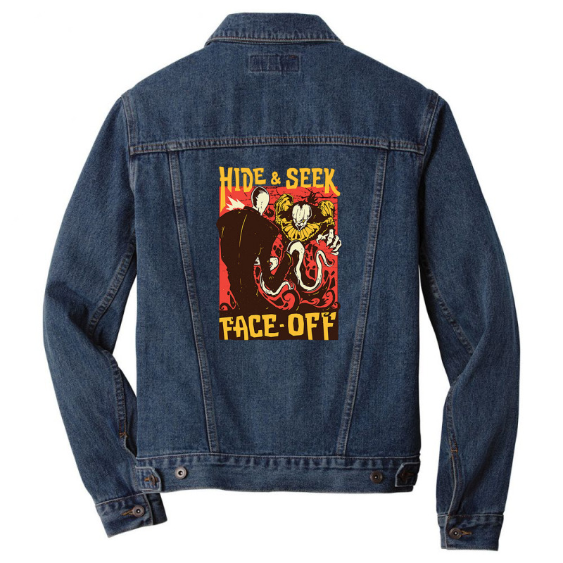 Hide & Seek – Face Off Men Denim Jacket by CUSER3949 | Artistshot