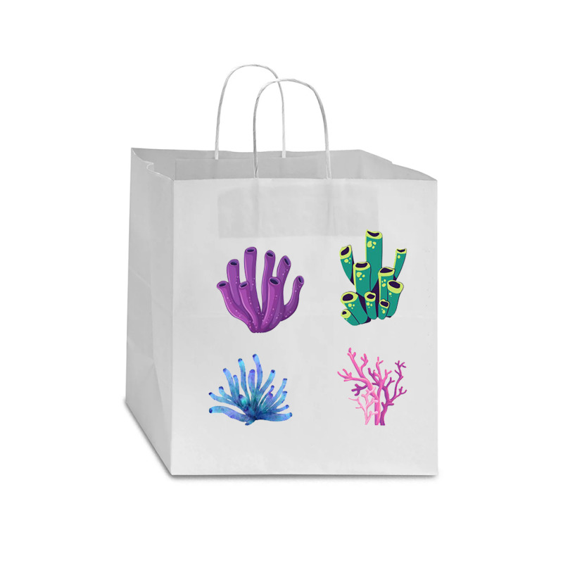 Crustaceancore Coral  Pack Star Paper Bag - 13 X 7 X 13 | Artistshot