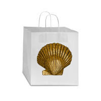 Golden Crustaceancore Star Paper Bag - 13 X 7 X 13 | Artistshot