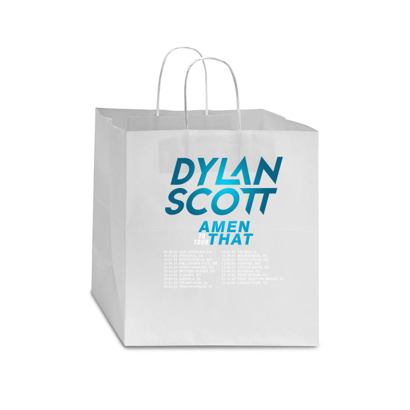 Dylan Scott Amen To That Tour 2022 Star Paper Bag - 13 X 7 X 13 | Artistshot